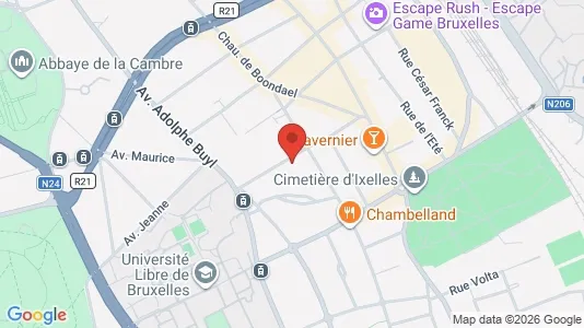Apartments for rent i Brussels Elsene - kort over placeringen