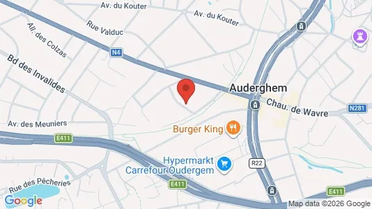 Apartments for rent i Brussels Oudergem - kort over placeringen