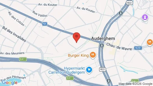 Apartments for rent i Brussels Oudergem - kort over placeringen