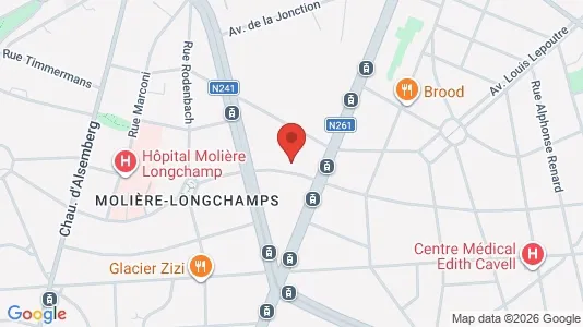Apartments for rent i Brussels Ukkel - kort over placeringen