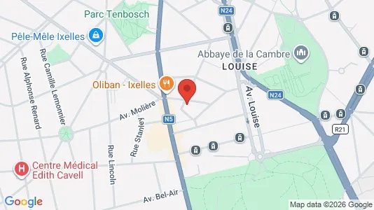 Apartments for rent i Brussels Elsene - kort over placeringen