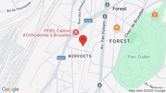 Apartments for rent i Brussels Vorst - kort over placeringen