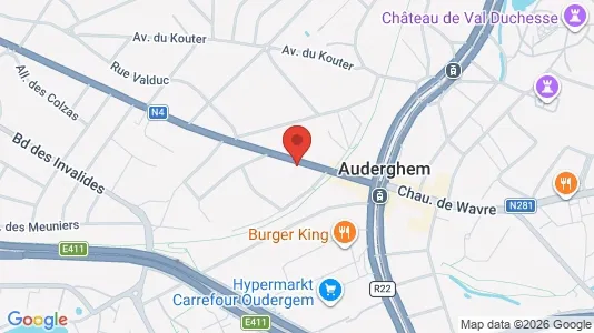 Apartments for rent i Brussels Oudergem - kort over placeringen