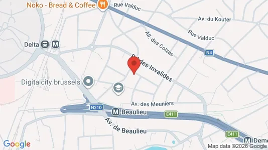 Apartments for rent i Brussels Oudergem - kort over placeringen