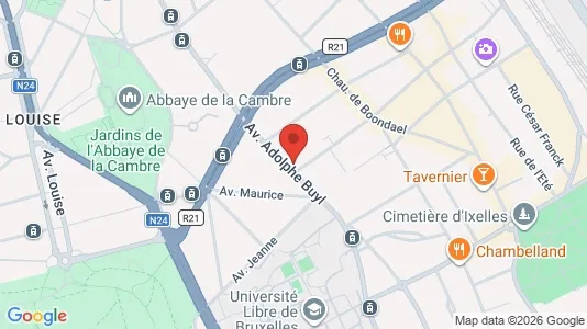Apartments for rent i Brussels Elsene - kort over placeringen