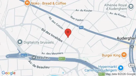 Apartments for rent i Brussels Oudergem - kort over placeringen