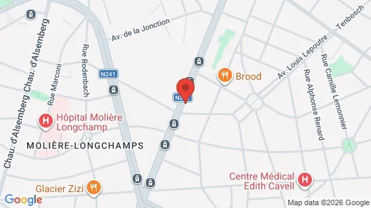 Apartments for rent i Brussels Vorst - kort over placeringen