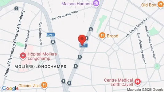 Apartments for rent i Brussels Vorst - kort over placeringen
