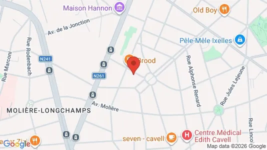 Apartments for rent i Brussels Elsene - kort over placeringen