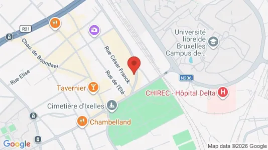 Apartments for rent i Brussels Elsene - kort over placeringen