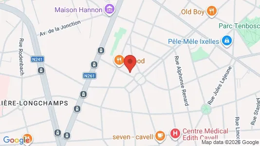 Apartments for rent i Brussels Elsene - kort over placeringen