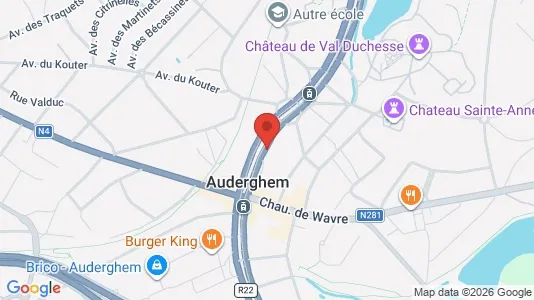 Apartments for rent i Brussels Oudergem - kort over placeringen