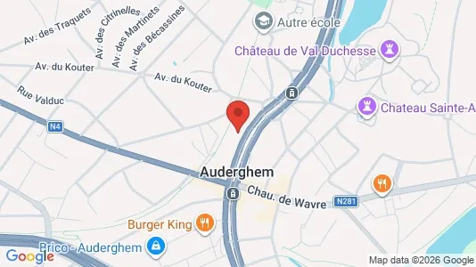 Apartments for rent i Brussels Oudergem - kort over placeringen