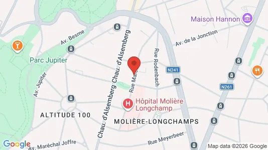 Apartments for rent i Brussels Vorst - kort over placeringen