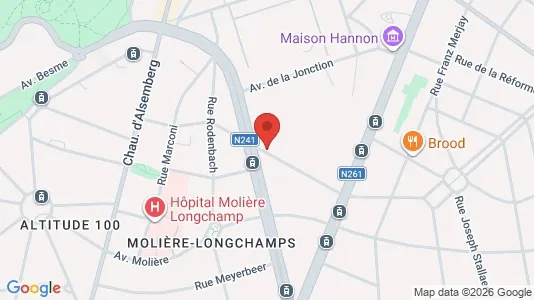 Apartments for rent i Brussels Vorst - kort over placeringen