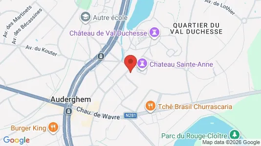 Apartments for rent i Brussels Oudergem - kort over placeringen