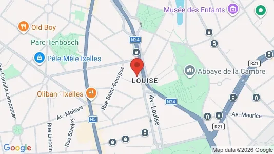 Apartments for rent i Brussels Elsene - kort over placeringen