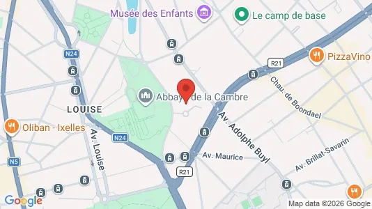 Apartments for rent i Brussels Elsene - kort over placeringen