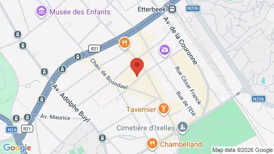 Apartments for rent i Brussels Elsene - kort over placeringen