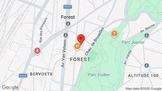Apartments for rent i Brussels Vorst - kort over placeringen