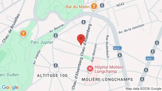 Apartments for rent i Brussels Vorst - kort over placeringen