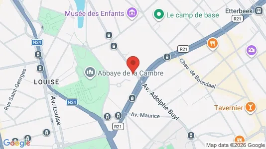 Apartments for rent i Brussels Elsene - kort over placeringen