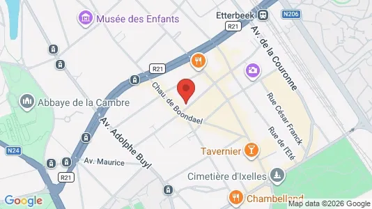 Apartments for rent i Brussels Elsene - kort over placeringen