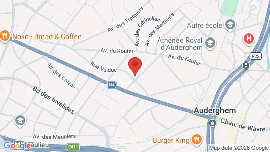 Apartments for rent i Brussels Oudergem - kort over placeringen