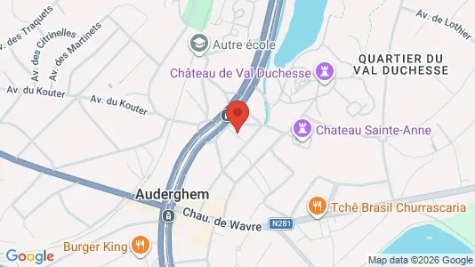 Apartments for rent i Brussels Oudergem - kort over placeringen
