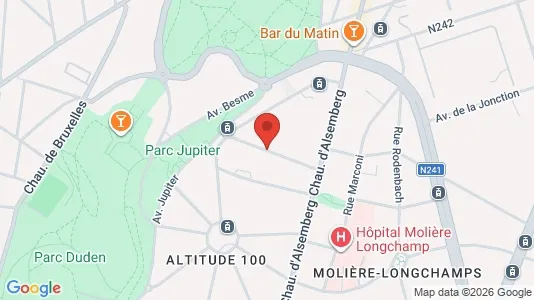 Apartments for rent i Brussels Vorst - kort over placeringen