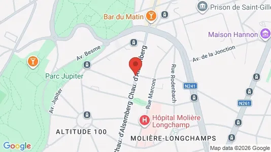 Apartments for rent i Brussels Vorst - kort over placeringen