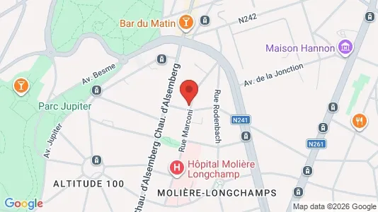 Apartments for rent i Brussels Vorst - kort over placeringen