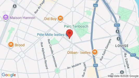 Apartments for rent i Brussels Elsene - kort over placeringen