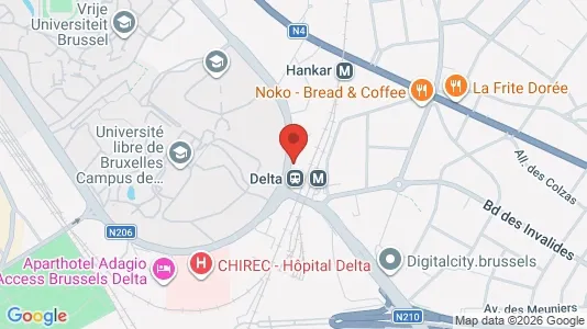 Apartments for rent i Brussels Oudergem - kort over placeringen