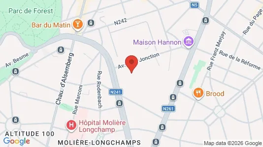 Apartments for rent i Brussels Vorst - kort over placeringen