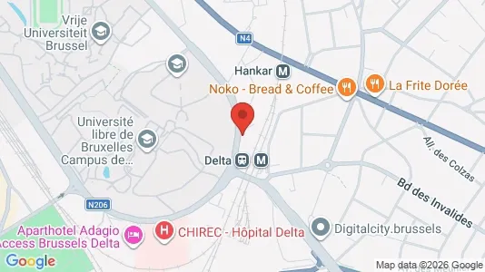 Apartments for rent i Brussels Oudergem - kort over placeringen