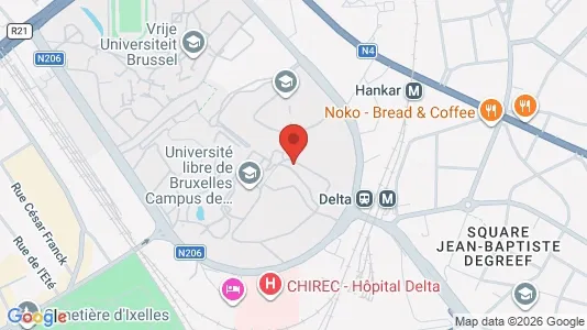 Apartments for rent i Brussels Elsene - kort over placeringen