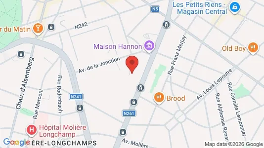 Apartments for rent i Brussels Vorst - kort over placeringen