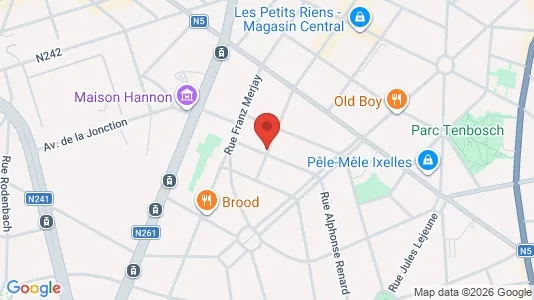 Apartments for rent i Brussels Elsene - kort over placeringen