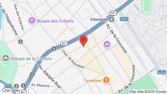 Apartments for rent i Brussels Elsene - kort over placeringen