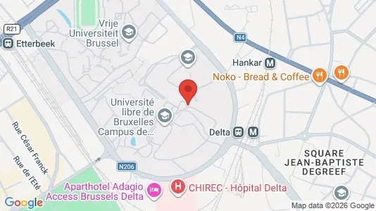 Apartments for rent i Brussels Elsene - kort over placeringen
