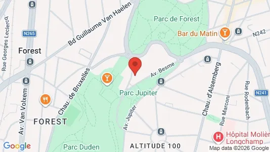 Apartments for rent i Brussels Vorst - kort over placeringen