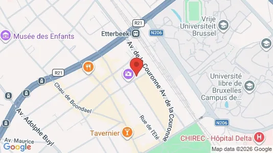 Apartments for rent i Brussels Elsene - kort over placeringen