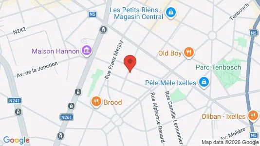 Apartments for rent i Brussels Elsene - kort over placeringen