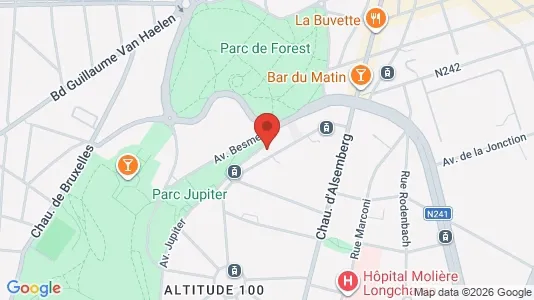 Apartments for rent i Brussels Vorst - kort over placeringen