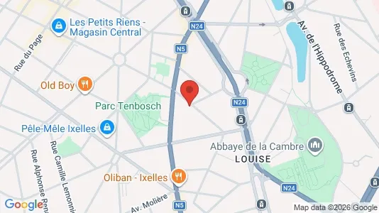 Apartments for rent i Brussels Elsene - kort over placeringen