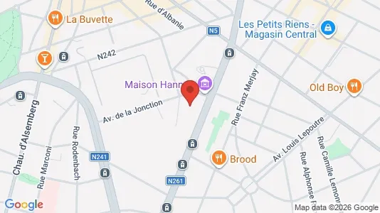 Apartments for rent i Brussels Vorst - kort over placeringen