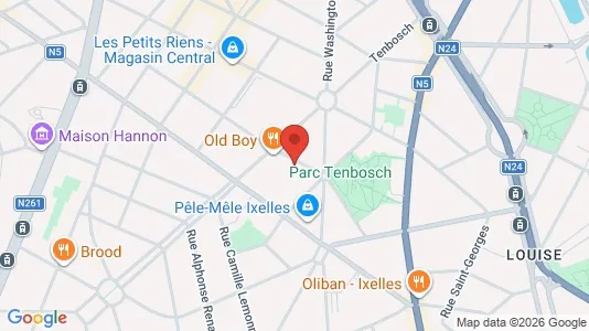 Apartments for rent i Brussels Elsene - kort over placeringen
