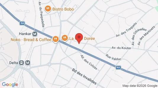 Apartments for rent i Brussels Oudergem - kort over placeringen