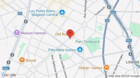 Apartments for rent i Brussels Elsene - kort over placeringen